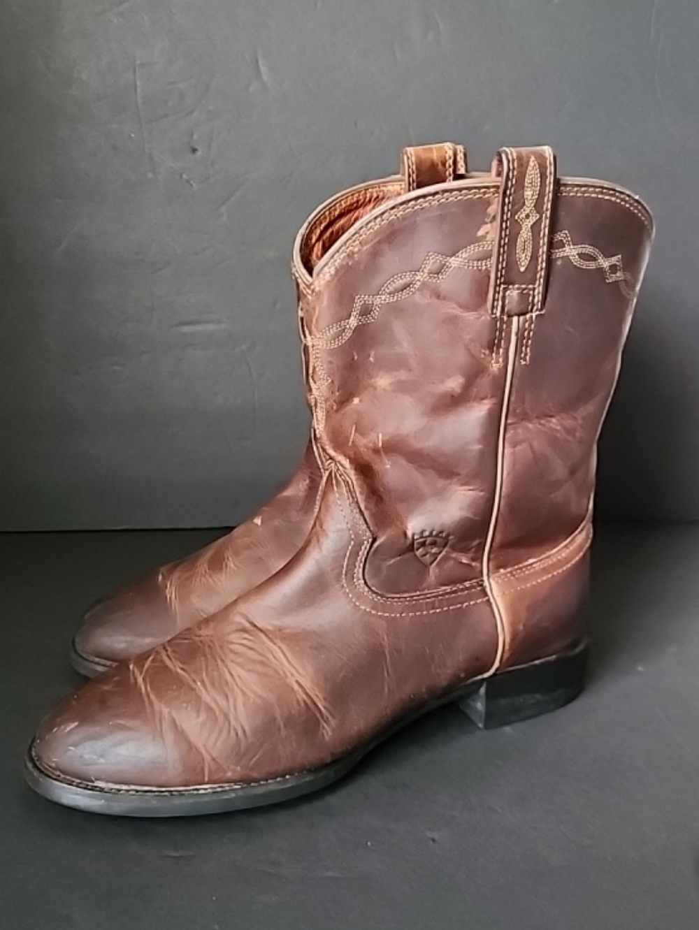 Ariat Heritage Roper Style 35525 Brown Leather Cowboy Boot - Men's Size 11 EE